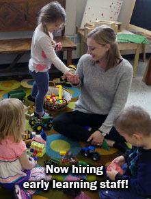 Now hiring early learning staff!