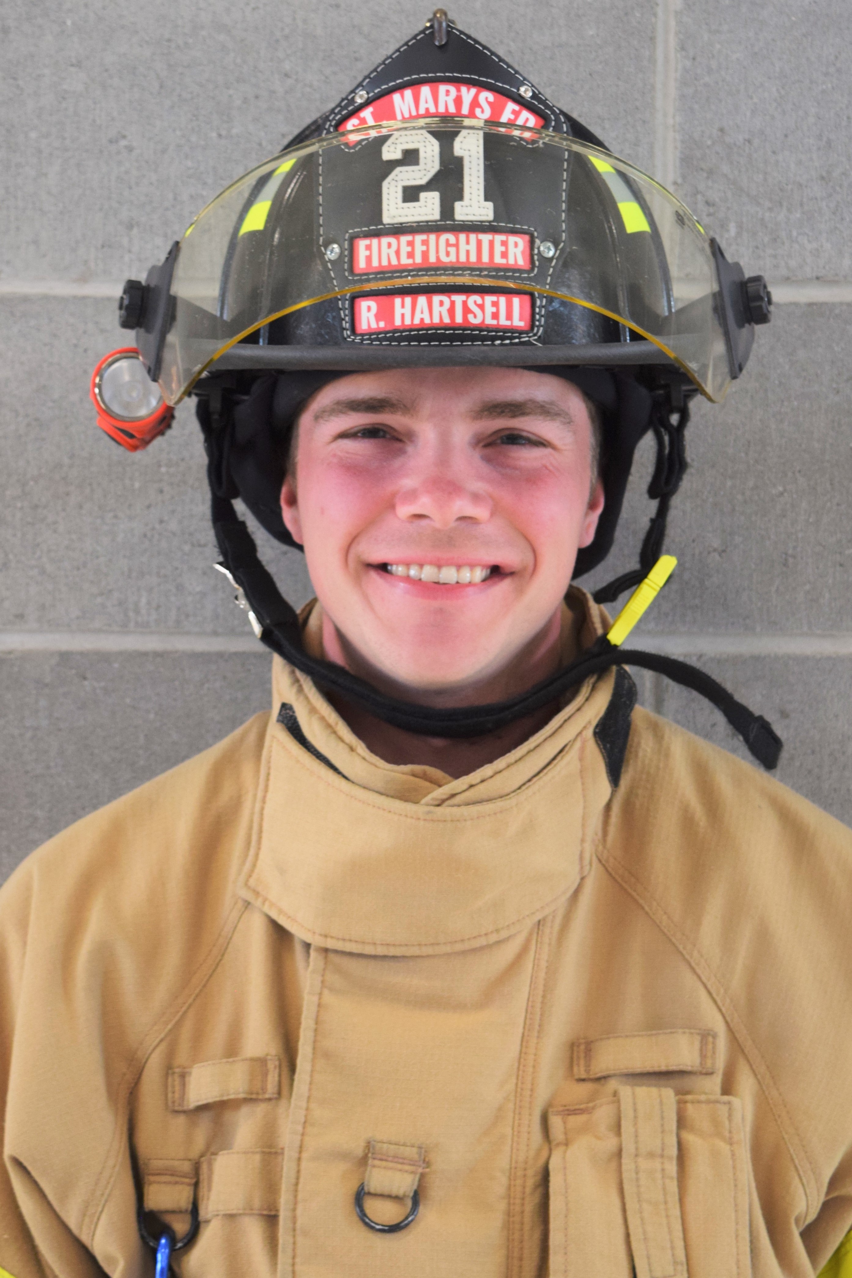 Firefighter Ryan Hartsell named “Firefighter of the Month” for August.
