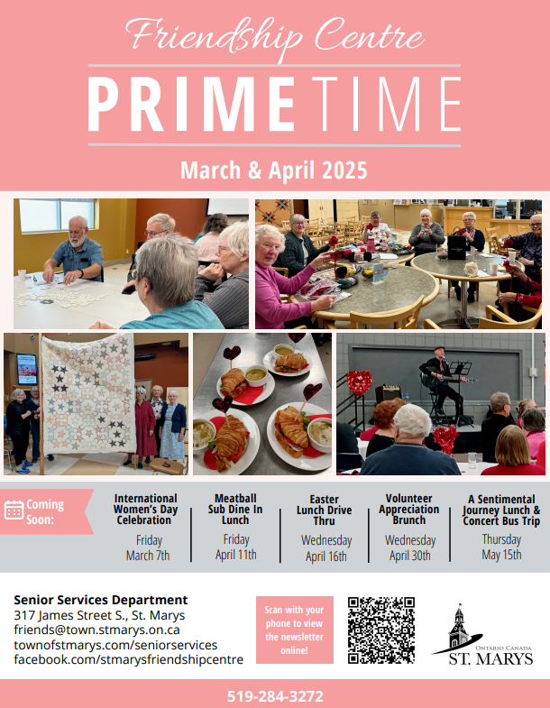 Cover photo of Senior Services newsletter