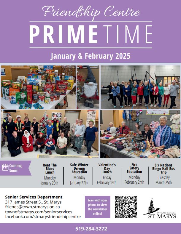 Cover photo of Senior Services newsletter